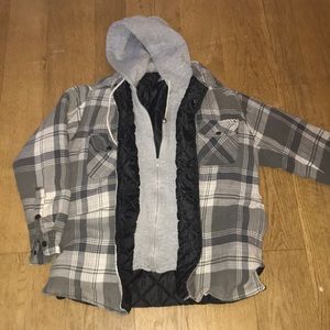 Haband plaid coat size M